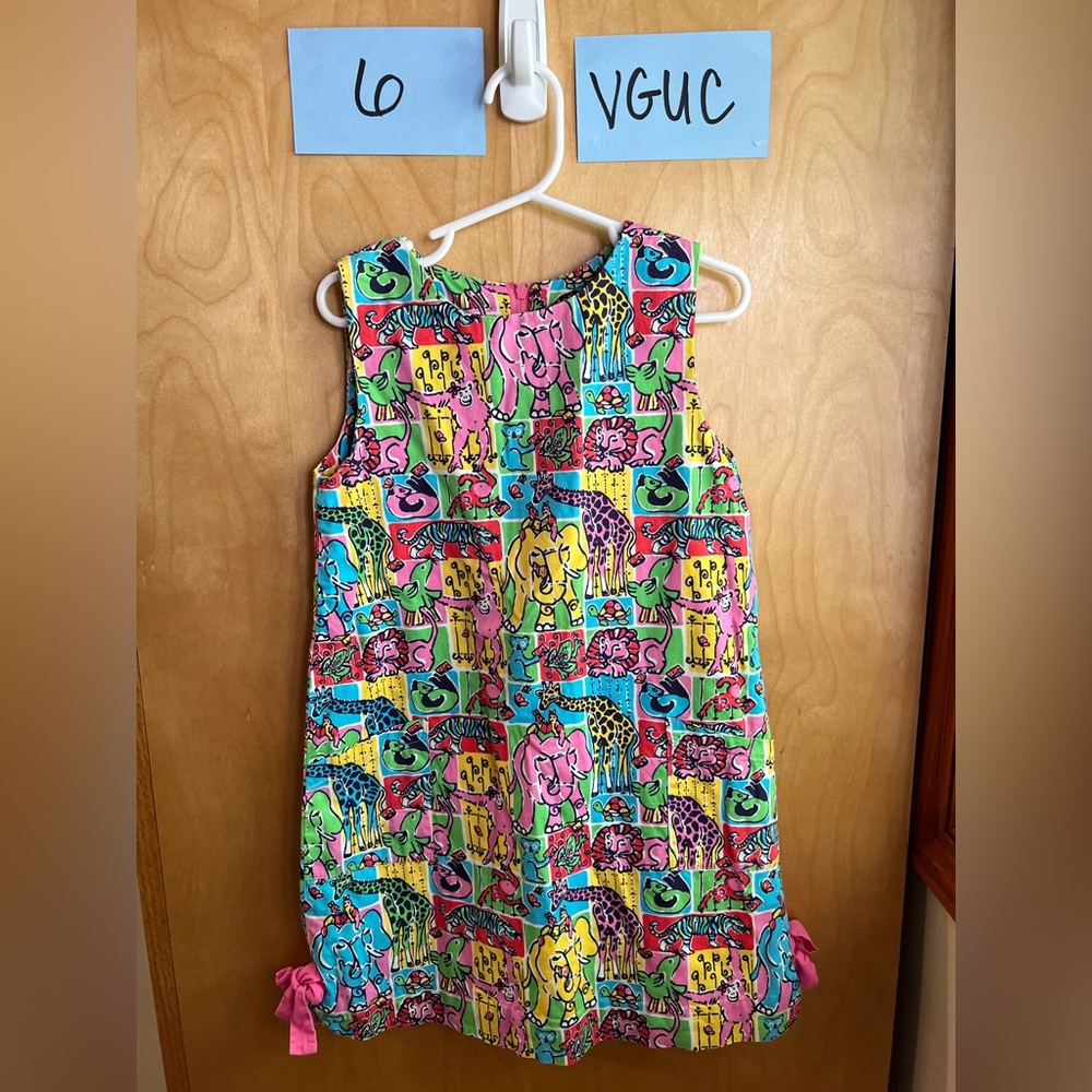 Lilly Pulitzer girls sleeveless shift dress, VGUC